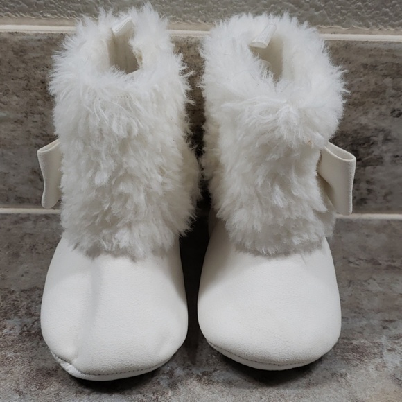 White Soft Bootie Boots - Picture 2 of 3